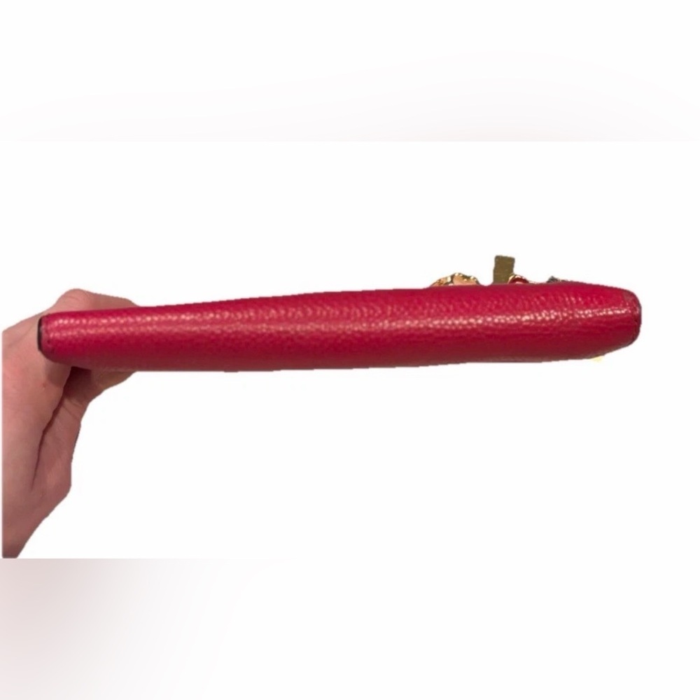 Michael Kors Leather Jet Set Double Zip Bifold Wallet Wristlet Bright Pink - Picture 11 of 16